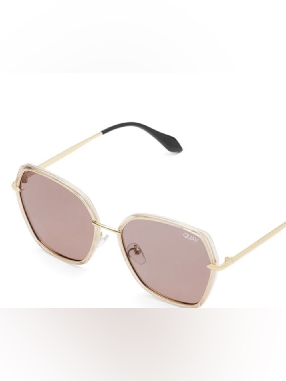 Quay Verve Sunglasses: Brown/Brown lenses